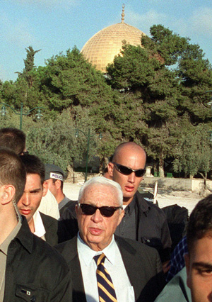 Sharon on Temple Mount